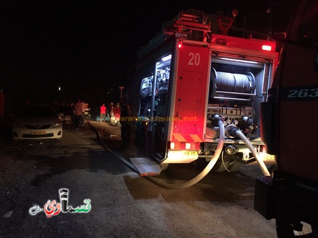 احتراق حافلة وشاحنة على شارع كفرقاسم كفربرا وطواقم الاطفاء والإسعاف تهرع الى مكان الحادث